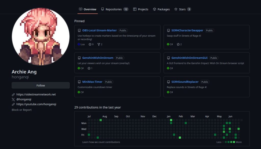 GitHub preview